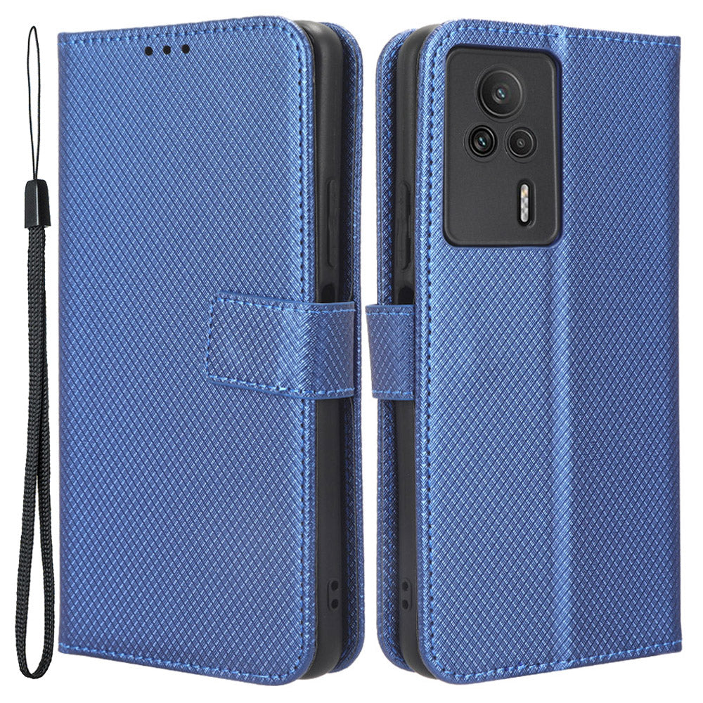 Phone Leather Cover for Xiaomi Redmi K60E 5G Diamond Texture Stand Wallet Phone Case Phone Leather Cover for Xiaomi Redmi K60E 5G Diamond Texture Stand Wallet Phone Case